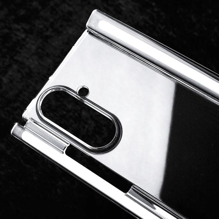 Custodia per telefono in PC trasparente con doppia striscia magnetica a doppio asse., For Samsung Galaxy Z TriFold
