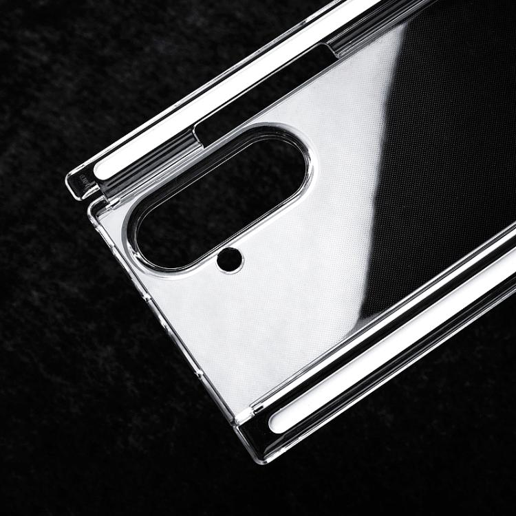 Custodia per telefono in PC trasparente con doppia striscia magnetica a doppio asse., For Samsung Galaxy Z TriFold