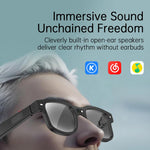 Occhiali AIMB-G3 da 8 MP con chiamate vocali intelligenti, foto AI e traduzione