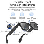 Occhiali AIMB-G3 da 8 MP con chiamate vocali intelligenti, foto AI e traduzione