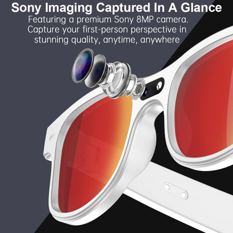 Occhiali AIMB-G3 da 8 MP con chiamate vocali intelligenti, foto AI e traduzione