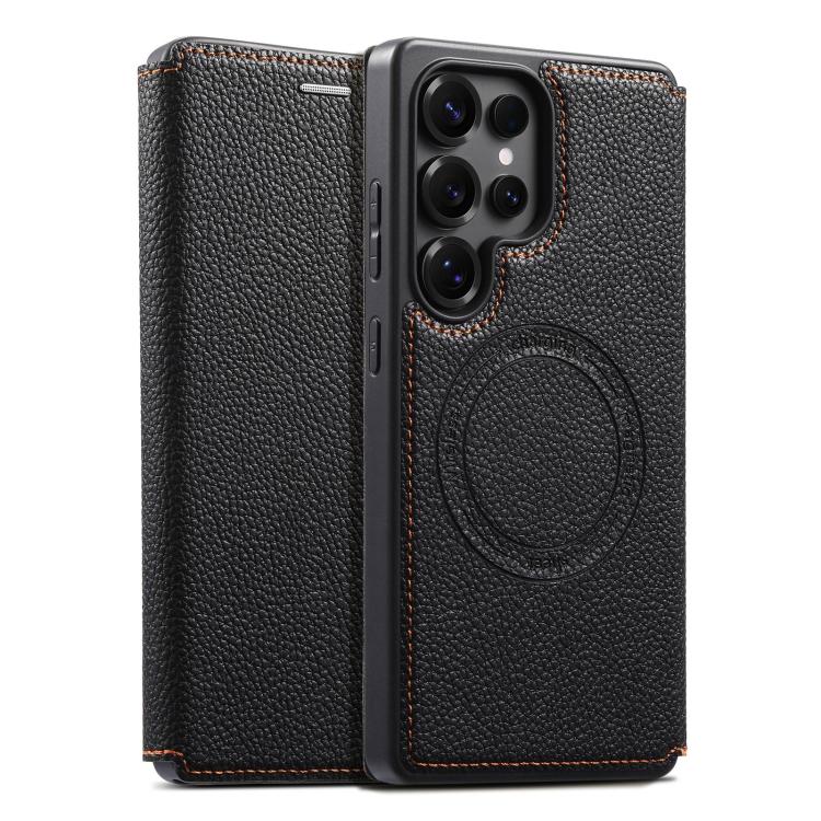 ESEBLE Custodia per telefono ultra sottile con scomparto per carte e chiusura magnetica in ecopelle, For Samsung Galaxy S25 Ultra 5G, For Samsung Galaxy S24 Ultra 5G, For Samsung Galaxy S23 Ultra 5G, For Samsung Galaxy S22 Ultra 5G                     ...