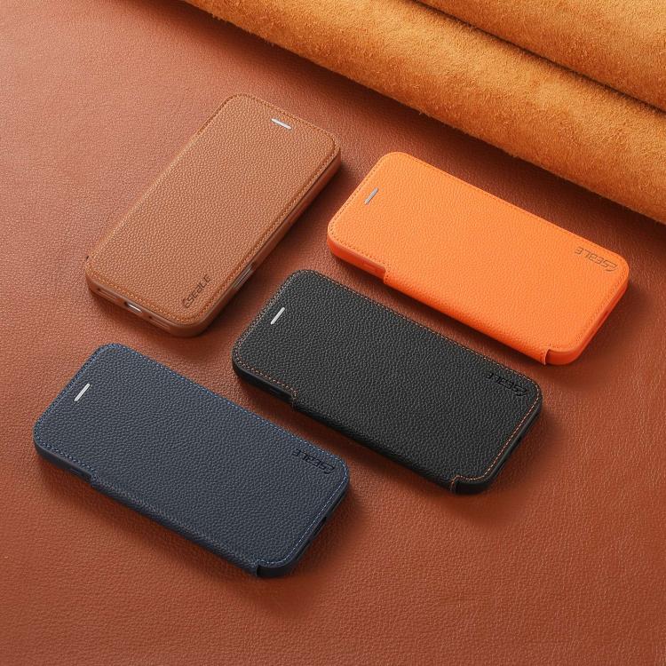 ESEBLE Custodia per telefono ultra sottile con scomparto per carte e chiusura magnetica in ecopelle, For iPhone 17 Pro Max, For iPhone 17 Pro, For iPhone 17, For iPhone Air