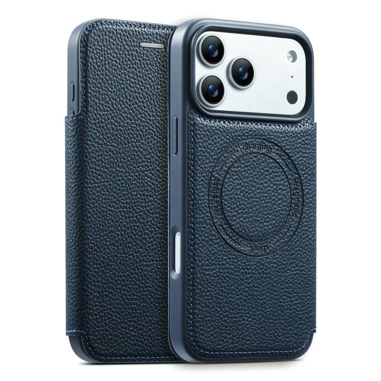 ESEBLE Custodia per telefono ultra sottile con scomparto per carte e chiusura magnetica in ecopelle, For iPhone 17 Pro Max, For iPhone 17 Pro, For iPhone 17, For iPhone Air
