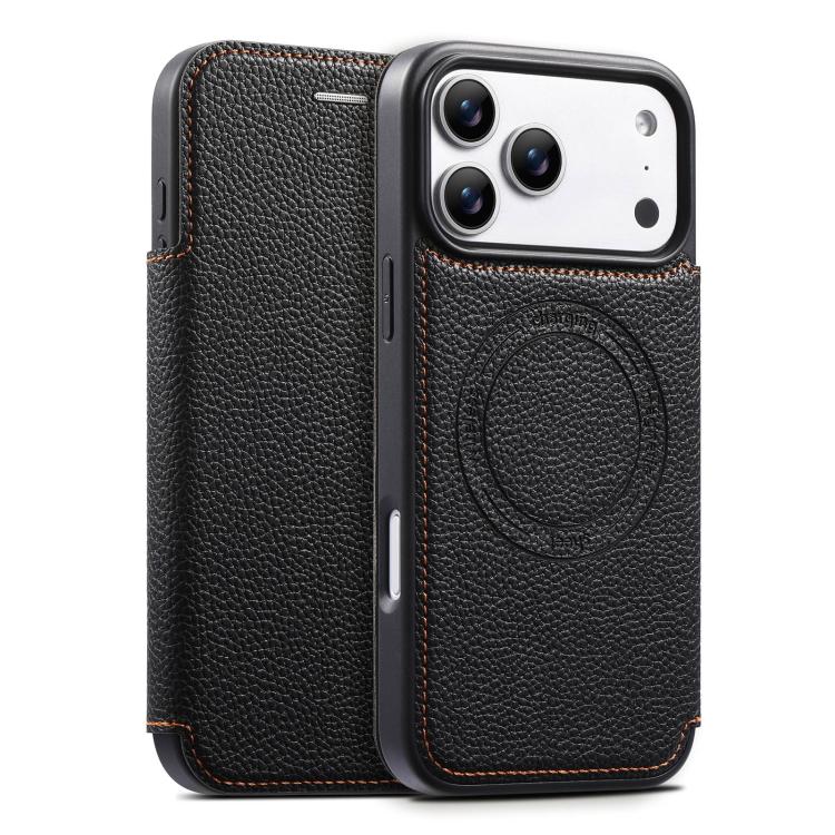 ESEBLE Custodia per telefono ultra sottile con scomparto per carte e chiusura magnetica in ecopelle, For iPhone 17 Pro Max, For iPhone 17 Pro, For iPhone 17, For iPhone Air