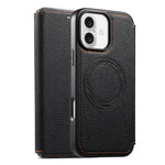 ESEBLE Custodia per telefono ultra sottile con scomparto per carte e chiusura magnetica in ecopelle, For iPhone 17 Pro Max, For iPhone 17 Pro, For iPhone 17, For iPhone Air