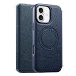 ESEBLE Custodia per telefono ultra sottile con scomparto per carte e chiusura magnetica in ecopelle, For iPhone 17 Pro Max, For iPhone 17 Pro, For iPhone 17, For iPhone Air