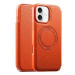 ESEBLE Custodia per telefono ultra sottile con scomparto per carte e chiusura magnetica in ecopelle, For iPhone 17 Pro Max, For iPhone 17 Pro, For iPhone 17, For iPhone Air