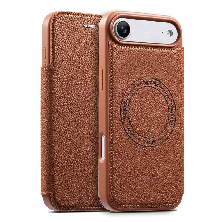 ESEBLE Custodia per telefono ultra sottile con scomparto per carte e chiusura magnetica in ecopelle, For iPhone 17 Pro Max, For iPhone 17 Pro, For iPhone 17, For iPhone Air