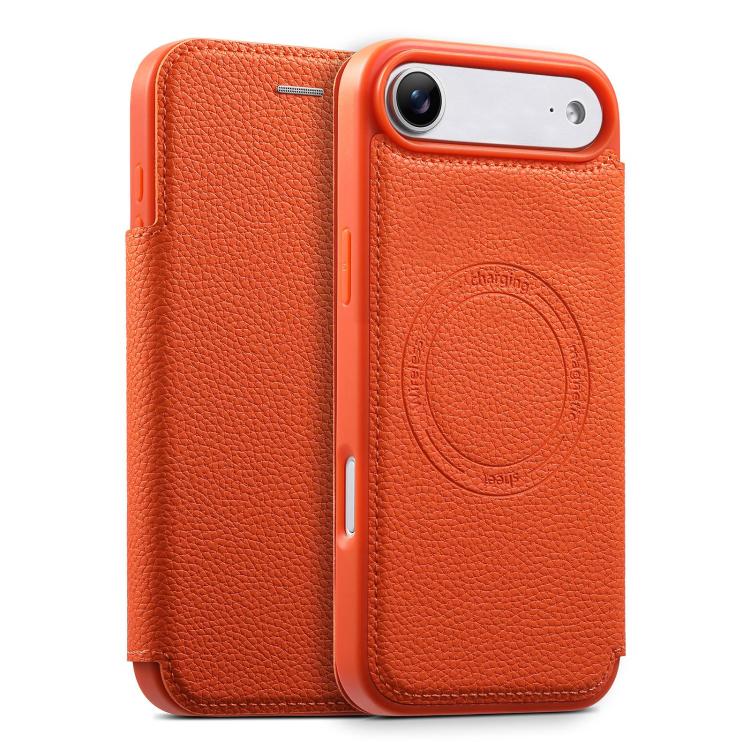 ESEBLE Custodia per telefono ultra sottile con scomparto per carte e chiusura magnetica in ecopelle, For iPhone 17 Pro Max, For iPhone 17 Pro, For iPhone 17, For iPhone Air