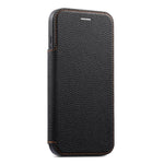 ESEBLE Custodia per telefono ultra sottile con scomparto per carte e chiusura magnetica in ecopelle, For iPhone 17e / 16e, For iPhone 16 Pro Max, For iPhone 16 Pro, For iPhone 16, For iPhone 15 Pro Max, For iPhone 15 Pro, For iPhone 15, For iPhone 14 / 13