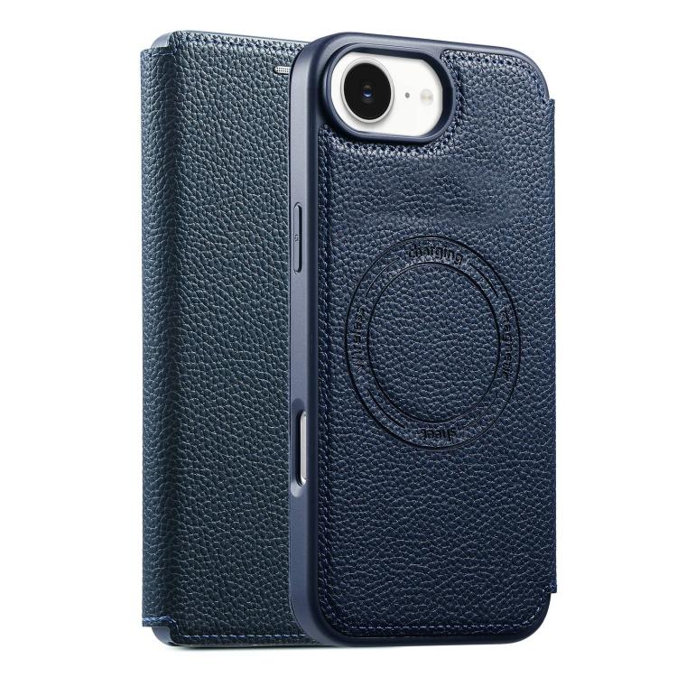 ESEBLE Custodia per telefono ultra sottile con scomparto per carte e chiusura magnetica in ecopelle, For iPhone 17e / 16e, For iPhone 16 Pro Max, For iPhone 16 Pro, For iPhone 16, For iPhone 15 Pro Max, For iPhone 15 Pro, For iPhone 15, For iPhone 14 / 13