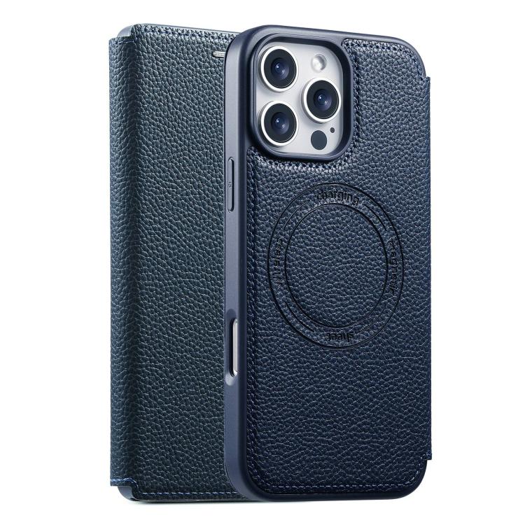 ESEBLE Custodia per telefono ultra sottile con scomparto per carte e chiusura magnetica in ecopelle, For iPhone 17e / 16e, For iPhone 16 Pro Max, For iPhone 16 Pro, For iPhone 16, For iPhone 15 Pro Max, For iPhone 15 Pro, For iPhone 15, For iPhone 14 / 13