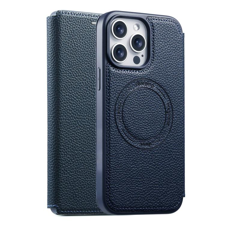 ESEBLE Custodia per telefono ultra sottile con scomparto per carte e chiusura magnetica in ecopelle, For iPhone 17e / 16e, For iPhone 16 Pro Max, For iPhone 16 Pro, For iPhone 16, For iPhone 15 Pro Max, For iPhone 15 Pro, For iPhone 15, For iPhone 14 / 13