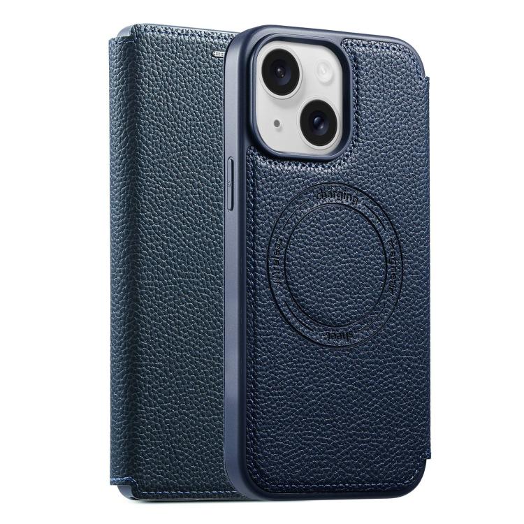 ESEBLE Custodia per telefono ultra sottile con scomparto per carte e chiusura magnetica in ecopelle, For iPhone 17e / 16e, For iPhone 16 Pro Max, For iPhone 16 Pro, For iPhone 16, For iPhone 15 Pro Max, For iPhone 15 Pro, For iPhone 15, For iPhone 14 / 13