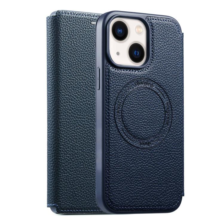 ESEBLE Custodia per telefono ultra sottile con scomparto per carte e chiusura magnetica in ecopelle, For iPhone 17e / 16e, For iPhone 16 Pro Max, For iPhone 16 Pro, For iPhone 16, For iPhone 15 Pro Max, For iPhone 15 Pro, For iPhone 15, For iPhone 14 / 13