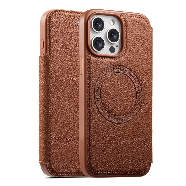 ESEBLE Custodia per telefono ultra sottile con scomparto per carte e chiusura magnetica in ecopelle, For iPhone 14 Pro, For iPhone 14 Pro Max, For iPhone 13 Pro Max, For iPhone 13 Pro