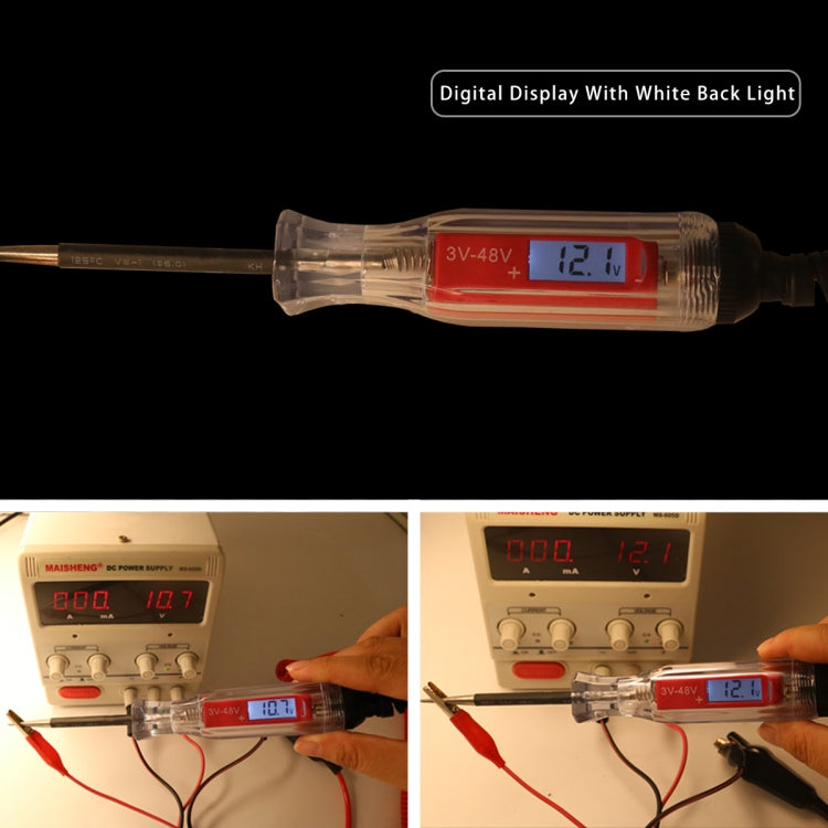 Tester elettrico per auto con display digitale 3-48V, Car Electric Tester
