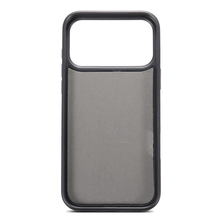 Custodia per telefono ESEBLE con doppia fibbia e texture retrò e scomparto per carte di credito., For iPhone 17e / 16e, For iPhone 17 Pro Max, For iPhone 17 Pro, For iPhone 17, For iPhone Air, For iPhone 16 Pro Max, For iPhone 16 Pro, For iPhone 16