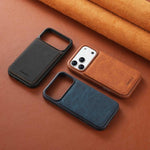 Custodia per telefono ESEBLE con doppia fibbia e texture retrò e scomparto per carte di credito., For iPhone 17e / 16e, For iPhone 17 Pro Max, For iPhone 17 Pro, For iPhone 17, For iPhone Air, For iPhone 16 Pro Max, For iPhone 16 Pro, For iPhone 16