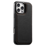 Custodia per telefono ESEBLE con doppia fibbia e texture retrò e scomparto per carte di credito., For iPhone 17e / 16e, For iPhone 17 Pro Max, For iPhone 17 Pro, For iPhone 17, For iPhone Air, For iPhone 16 Pro Max, For iPhone 16 Pro, For iPhone 16