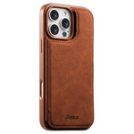 Custodia per telefono ESEBLE con doppia fibbia e texture retrò e scomparto per carte di credito., For iPhone 17e / 16e, For iPhone 17 Pro Max, For iPhone 17 Pro, For iPhone 17, For iPhone Air, For iPhone 16 Pro Max, For iPhone 16 Pro, For iPhone 16