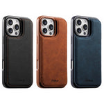 Custodia per telefono ESEBLE con doppia fibbia e texture retrò e scomparto per carte di credito., For iPhone 15 Pro Max, For iPhone 15 Pro, For iPhone 15, For iPhone 14 / 13, For iPhone 14 Pro, For iPhone 14 Pro Max, For iPhone 13 Pro Max              ...