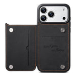 Custodia per telefono ESEBLE con doppia fibbia e texture retrò e scomparto per carte di credito., For iPhone 15 Pro Max, For iPhone 15 Pro, For iPhone 15, For iPhone 14 / 13, For iPhone 14 Pro, For iPhone 14 Pro Max, For iPhone 13 Pro Max              ...