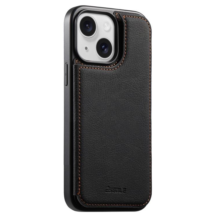 Custodia per telefono ESEBLE con doppia fibbia e texture retrò e scomparto per carte di credito., For iPhone 15 Pro Max, For iPhone 15 Pro, For iPhone 15, For iPhone 14 / 13, For iPhone 14 Pro, For iPhone 14 Pro Max, For iPhone 13 Pro Max              ...