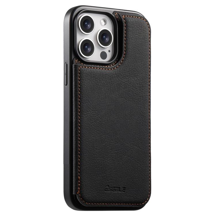 Custodia per telefono ESEBLE con doppia fibbia e texture retrò e scomparto per carte di credito., For iPhone 15 Pro Max, For iPhone 15 Pro, For iPhone 15, For iPhone 14 / 13, For iPhone 14 Pro, For iPhone 14 Pro Max, For iPhone 13 Pro Max              ...