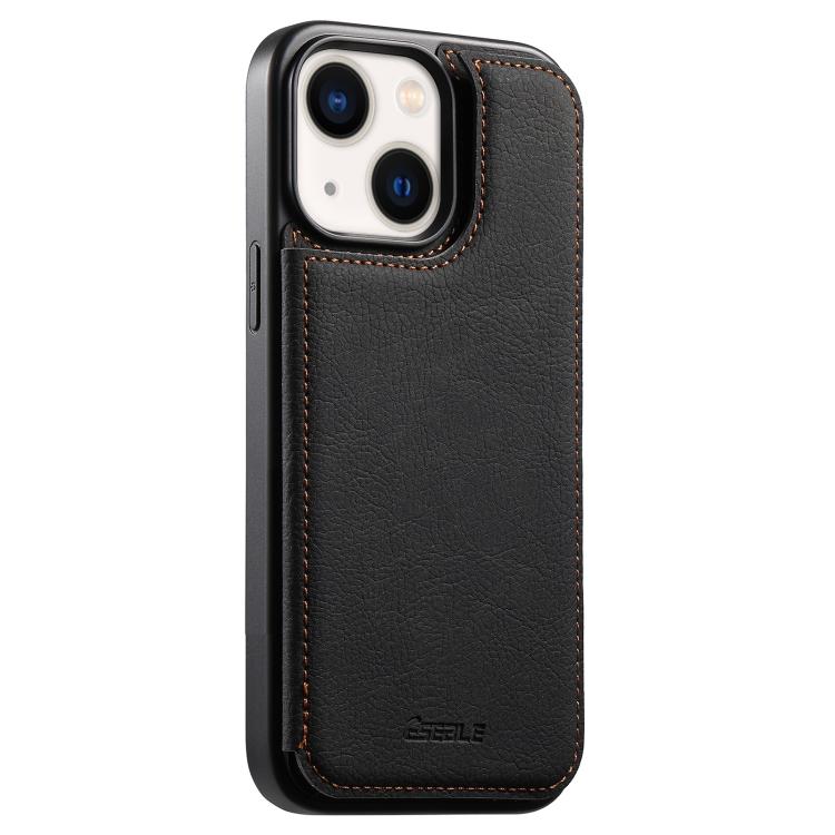 Custodia per telefono ESEBLE con doppia fibbia e texture retrò e scomparto per carte di credito., For iPhone 15 Pro Max, For iPhone 15 Pro, For iPhone 15, For iPhone 14 / 13, For iPhone 14 Pro, For iPhone 14 Pro Max, For iPhone 13 Pro Max              ...