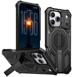 Custodia per telefono antiurto con supporto metallico nascosto e magnetico., For iPhone 17 Pro Max, For iPhone 17 Pro, For iPhone 17, For iPhone Air