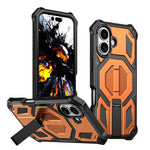 Custodia per telefono antiurto con supporto metallico nascosto e magnetico., For iPhone 17 Pro Max, For iPhone 17 Pro, For iPhone 17, For iPhone Air
