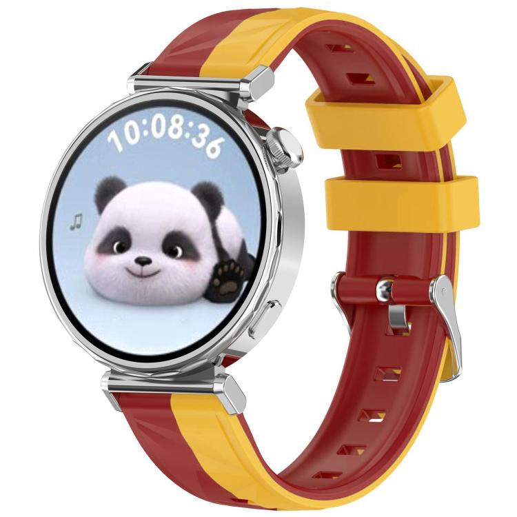 Cinturino per orologio xDfind in silicone bicolore con texture effetto cristallo di ghiaccio., For Huawei Watch GT 6 / 5 / 4 41mm