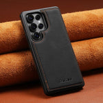 Custodia per telefono ESEBLE con doppia fibbia e texture retrò e scomparto per carte di credito., For Samsung Galaxy S25 Ultra 5G, For Samsung Galaxy S24 Ultra 5G, For Samsung Galaxy S23 Ultra 5G, For Samsung Galaxy S22 Ultra 5G                        ...