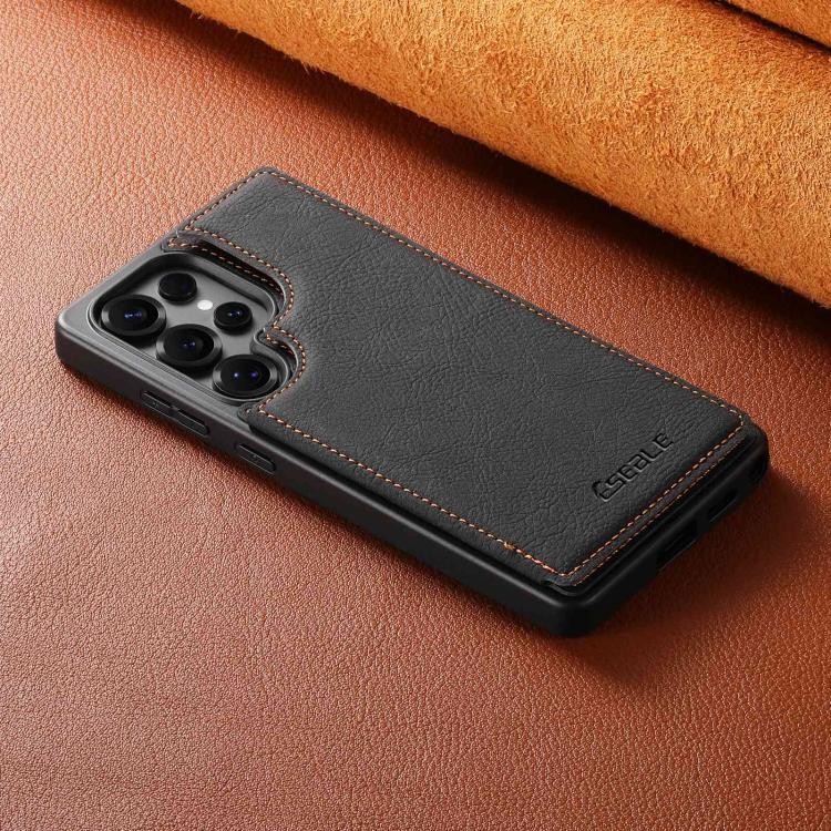 Custodia per telefono ESEBLE con doppia fibbia e texture retrò e scomparto per carte di credito., For Samsung Galaxy S25 Ultra 5G, For Samsung Galaxy S24 Ultra 5G, For Samsung Galaxy S23 Ultra 5G, For Samsung Galaxy S22 Ultra 5G                        ...
