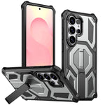 Custodia per telefono antiurto con supporto metallico nascosto e magnetico., For Samsung Galaxy S26+ 5G, For Samsung Galaxy S26 Ultra 5G, For Samsung Galaxy S26 5G, For Samsung Galaxy S25 FE 5G