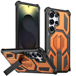 Custodia per telefono antiurto con supporto metallico nascosto e magnetico., For Samsung Galaxy S25 5G / S24 5G, For Samsung Galaxy S25+ 5G / S24+ 5G, For Samsung Galaxy S25 Ultra 5G, For Samsung Galaxy S24 Ultra 5G