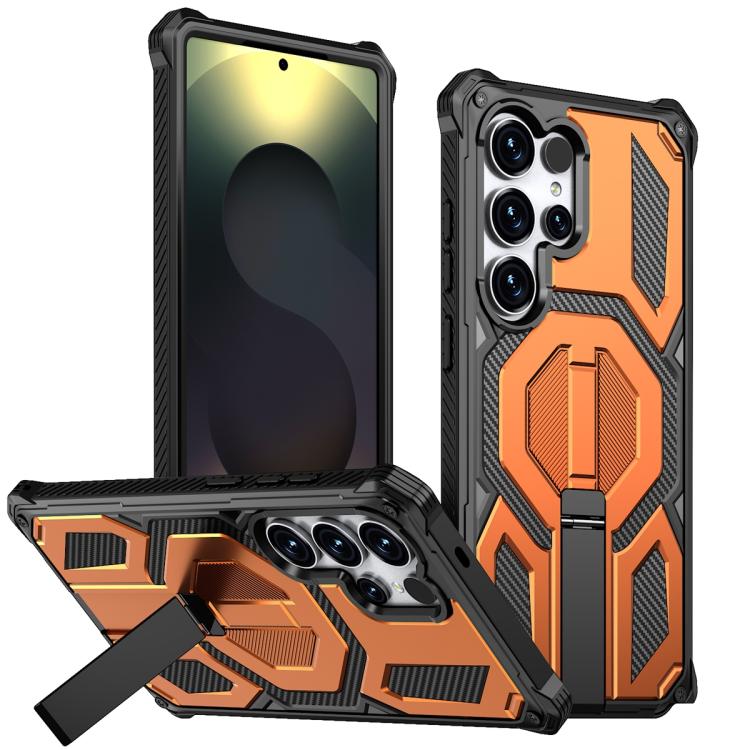 Custodia per telefono antiurto con supporto metallico nascosto e magnetico., For Samsung Galaxy S25 5G / S24 5G, For Samsung Galaxy S25+ 5G / S24+ 5G, For Samsung Galaxy S25 Ultra 5G, For Samsung Galaxy S24 Ultra 5G
