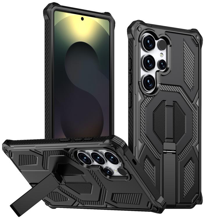 Custodia per telefono antiurto con supporto metallico nascosto e magnetico., For Samsung Galaxy S25 5G / S24 5G, For Samsung Galaxy S25+ 5G / S24+ 5G, For Samsung Galaxy S25 Ultra 5G, For Samsung Galaxy S24 Ultra 5G