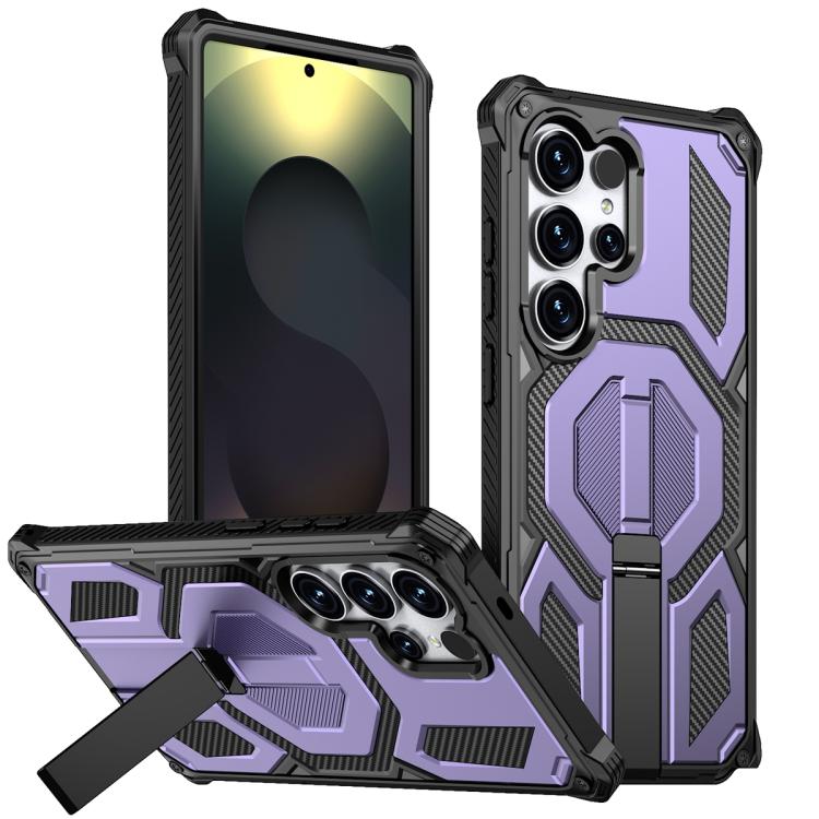 Custodia per telefono antiurto con supporto metallico nascosto e magnetico., For Samsung Galaxy S25 5G / S24 5G, For Samsung Galaxy S25+ 5G / S24+ 5G, For Samsung Galaxy S25 Ultra 5G, For Samsung Galaxy S24 Ultra 5G