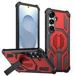 Custodia per telefono antiurto con supporto metallico nascosto e magnetico., For Samsung Galaxy S25 5G / S24 5G, For Samsung Galaxy S25+ 5G / S24+ 5G, For Samsung Galaxy S25 Ultra 5G, For Samsung Galaxy S24 Ultra 5G