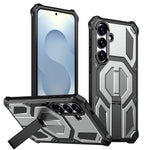 Custodia per telefono antiurto con supporto metallico nascosto e magnetico., For Samsung Galaxy S25 5G / S24 5G, For Samsung Galaxy S25+ 5G / S24+ 5G, For Samsung Galaxy S25 Ultra 5G, For Samsung Galaxy S24 Ultra 5G