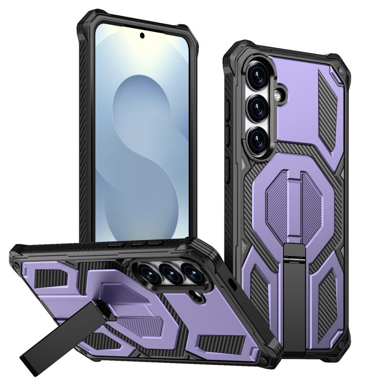 Custodia per telefono antiurto con supporto metallico nascosto e magnetico., For Samsung Galaxy S25 5G / S24 5G, For Samsung Galaxy S25+ 5G / S24+ 5G, For Samsung Galaxy S25 Ultra 5G, For Samsung Galaxy S24 Ultra 5G