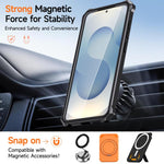 Custodia per telefono antiurto con supporto metallico nascosto e magnetico., For Samsung Galaxy S25 5G / S24 5G, For Samsung Galaxy S25+ 5G / S24+ 5G, For Samsung Galaxy S25 Ultra 5G, For Samsung Galaxy S24 Ultra 5G