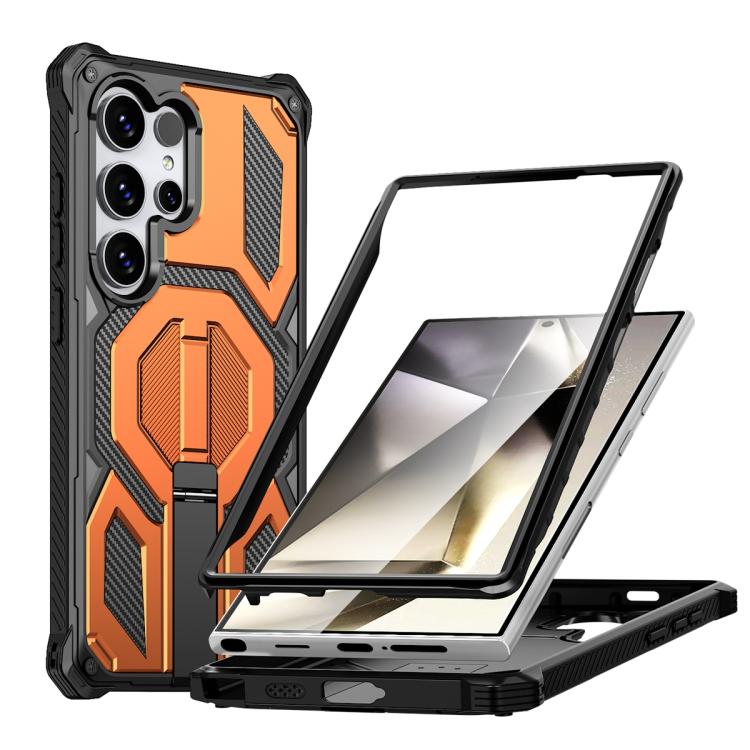 Custodia per telefono antiurto con supporto metallico nascosto e magnetico., For Samsung Galaxy S25 5G / S24 5G, For Samsung Galaxy S25+ 5G / S24+ 5G, For Samsung Galaxy S25 Ultra 5G, For Samsung Galaxy S24 Ultra 5G