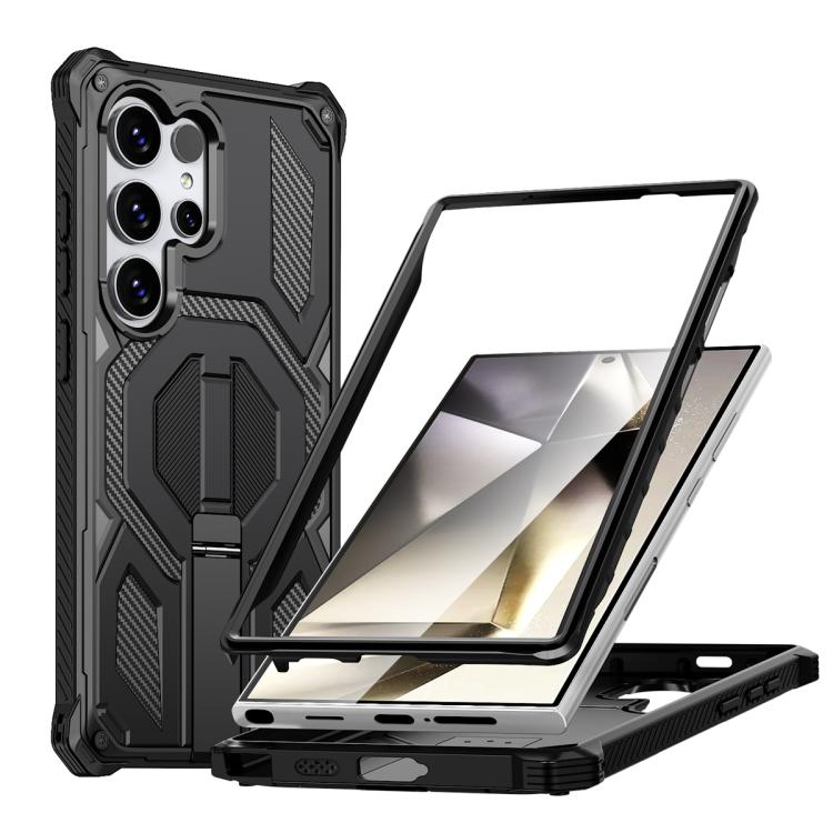 Custodia per telefono antiurto con supporto metallico nascosto e magnetico., For Samsung Galaxy S25 5G / S24 5G, For Samsung Galaxy S25+ 5G / S24+ 5G, For Samsung Galaxy S25 Ultra 5G, For Samsung Galaxy S24 Ultra 5G