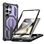 Custodia per telefono antiurto con supporto metallico nascosto e magnetico., For Samsung Galaxy S25 5G / S24 5G, For Samsung Galaxy S25+ 5G / S24+ 5G, For Samsung Galaxy S25 Ultra 5G, For Samsung Galaxy S24 Ultra 5G