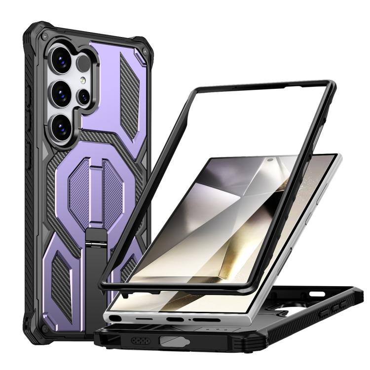 Custodia per telefono antiurto con supporto metallico nascosto e magnetico., For Samsung Galaxy S25 5G / S24 5G, For Samsung Galaxy S25+ 5G / S24+ 5G, For Samsung Galaxy S25 Ultra 5G, For Samsung Galaxy S24 Ultra 5G