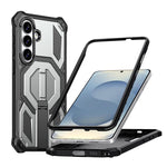 Custodia per telefono antiurto con supporto metallico nascosto e magnetico., For Samsung Galaxy S26+ 5G, For Samsung Galaxy S26 Ultra 5G, For Samsung Galaxy S26 5G, For Samsung Galaxy S25 FE 5G